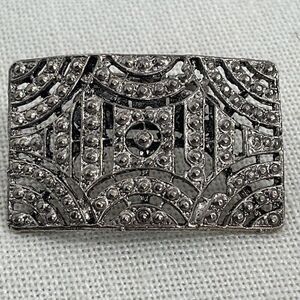 Vintage MUSI repurposed deco styled necklace ( shoe clip)